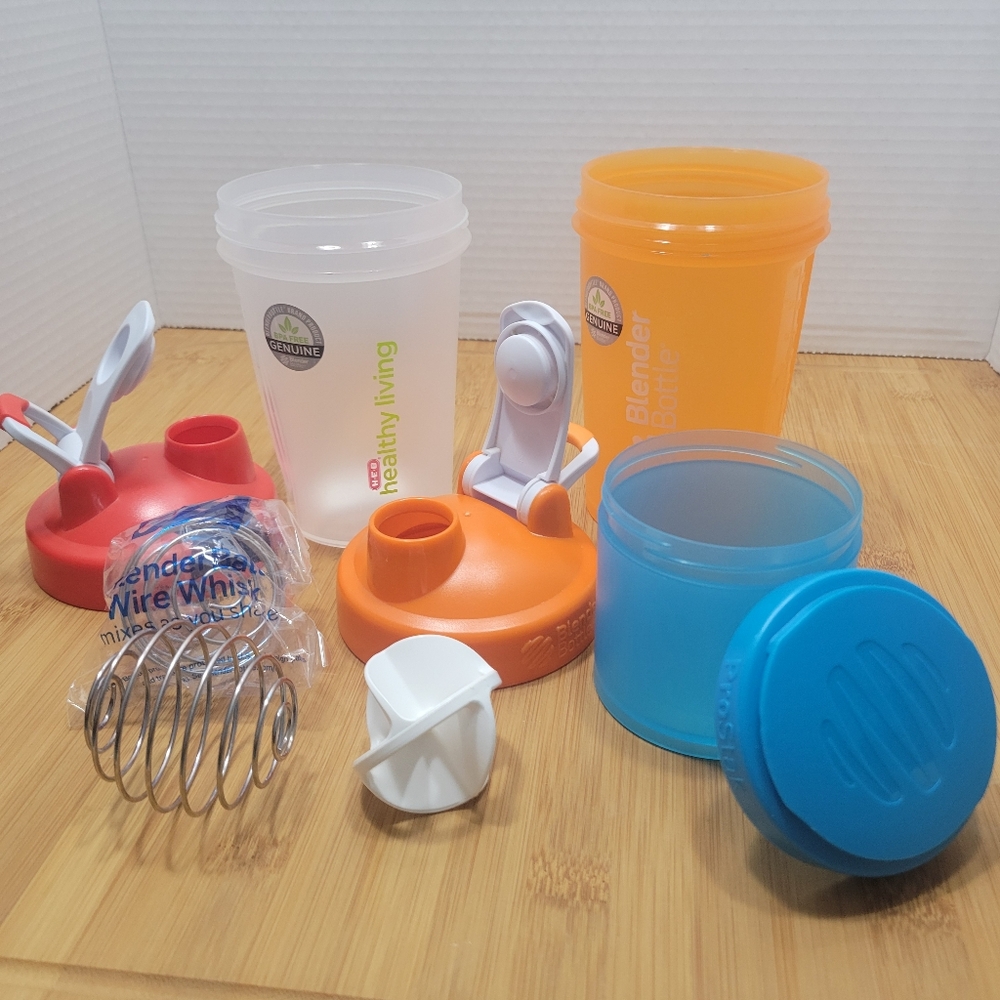 3 piece set Blender Bottle Classic and Pro Stak with Container